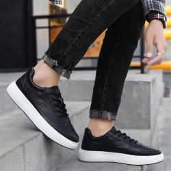 2025 Classic Oxfords Leather Men's Shoes Lace Up Breathable Formal Office for Man Big Size 39-44 Flats Casual Shoes Men *