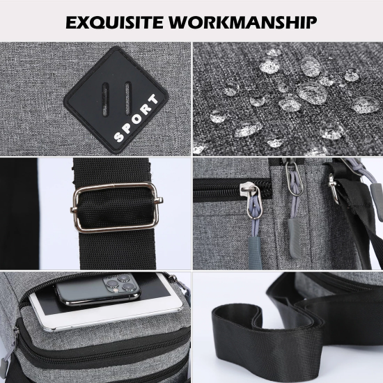 2025 Men's Messenger Bag Crossbody Shoulder Bags Men Small Sling Pack For Work Business Waterproof Oxford Packs Satchel Purse