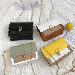 2025Chain Crossbody Bag High Quality Leather Small Shoulder Messenger Bags For Women Female Travel Mini Bags Sqare Shoulder Bags