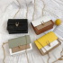 2025Chain Crossbody Bag High Quality Leather Small Shoulder Messenger Bags For Women Female Travel Mini Bags Sqare Shoulder Bags