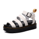2025 New Summer Martens Women Shoes For Comfy Soft Women Sandals Thick Ladies Sandals Genuine Leather Sandals Large Size 35-44
