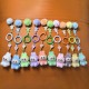 New keychain kawaii accessories car pendant three-dimensional creative Diy resin heart bag accessories desktop ornaments 2025