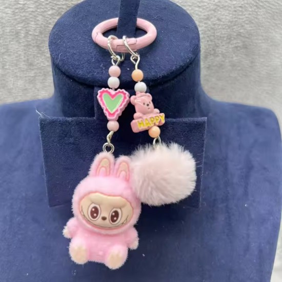 New keychain kawaii accessories car pendant three-dimensional creative Diy resin heart bag accessories desktop ornaments 2025