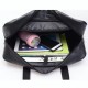 Student JK Handbag Waterproof PU Leather Single Shoulder Uniform Bag for Men And Women Official Document Commuter Backpack