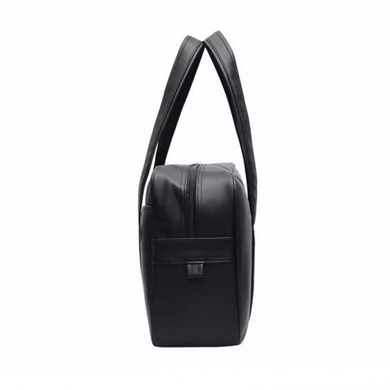 Student JK Handbag Waterproof PU Leather Single Shoulder Uniform Bag for Men And Women Official Document Commuter Backpack