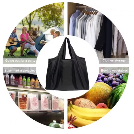 Shopping Bag Tote Bag Foldle Grocery Organizer Reusable Handbags Shoulder Bags Convenient Large-Capacity Large Tote For Fashion