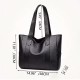 Vintage Large Capacity Tote Bag, Retro Vegan Shoulder Bag, Women's Casual Handbag For Commute