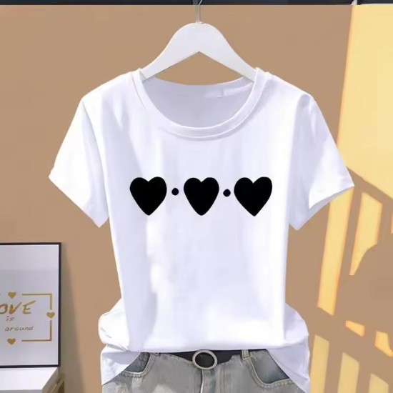 Women Print Floral Sports Fashion Casual Explosive Short Sleeve T-shirt Graphic Tshirts Women Clothes Oversized T Shirt Women Print Floral Sports Fashion Casual Explosive Short Sleeve T-shirt Graphic Tshirts Women Clothes Oversized T Shirt