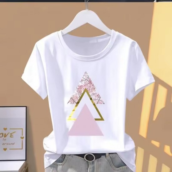 Women Print Floral Sports Fashion Casual Explosive Short Sleeve T-shirt Graphic Tshirts Women Clothes Oversized T Shirt Women Print Floral Sports Fashion Casual Explosive Short Sleeve T-shirt Graphic Tshirts Women Clothes Oversized T Shirt